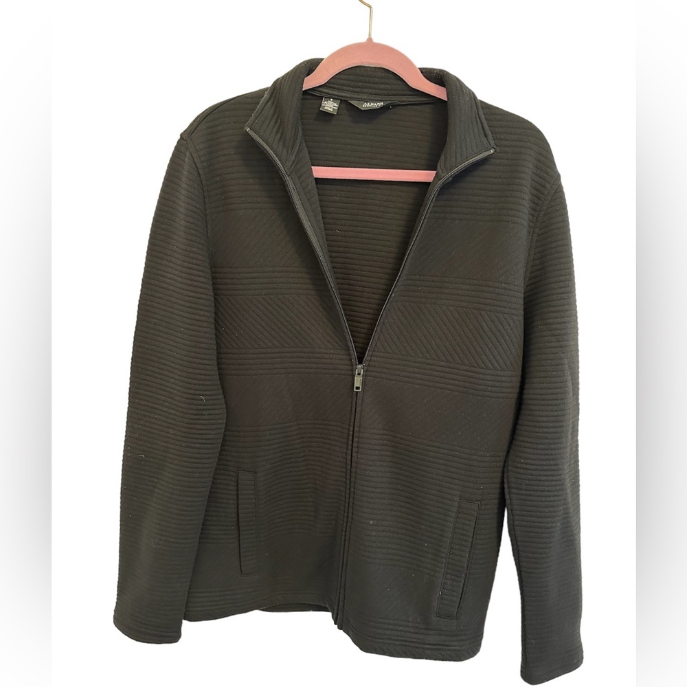 Men’s Alfani Zip Sweater Black- Size Small